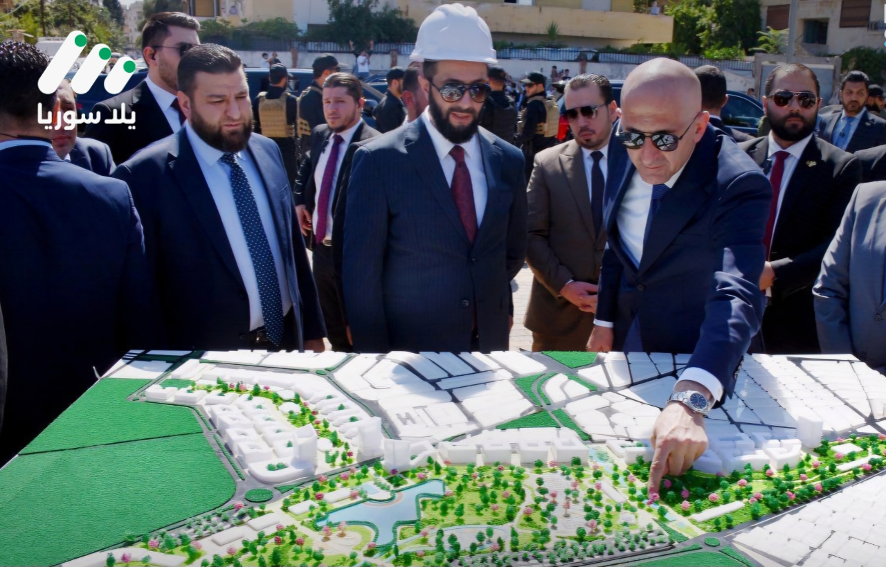 الرئيس الشرع يزور حمص ويضع حجر الأساس لعدد من المشاريع